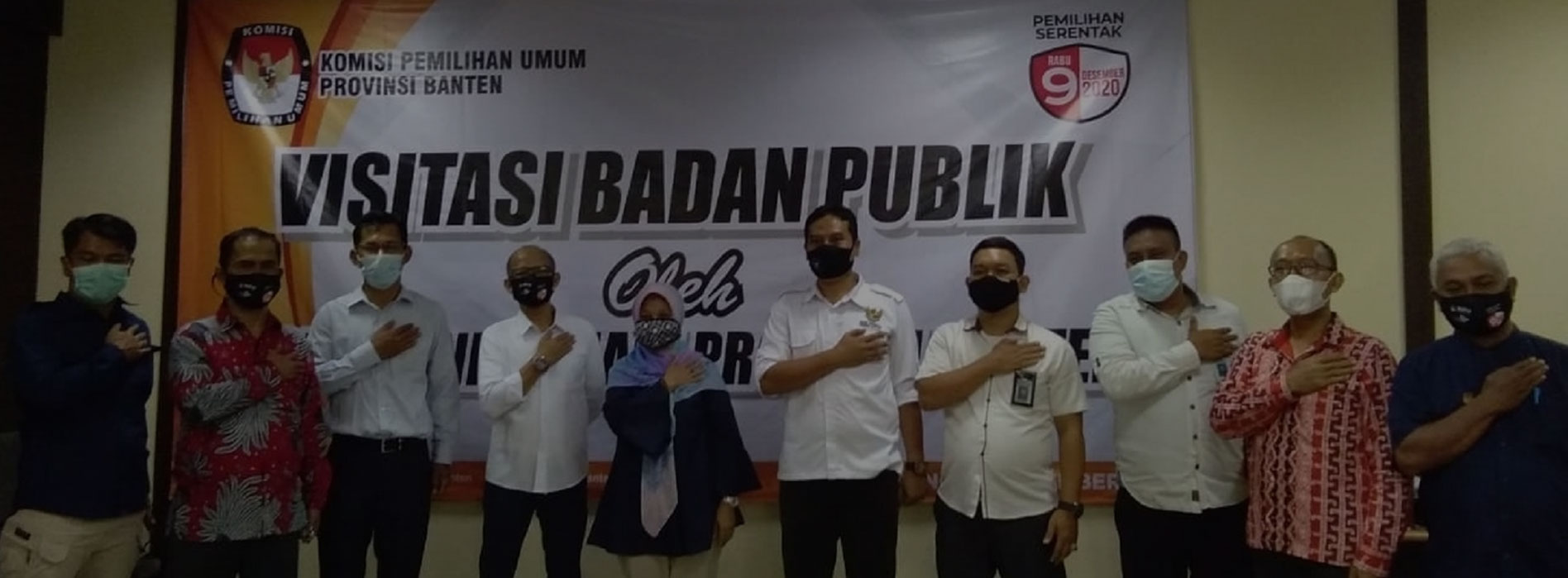 Visitasi Badan Publik KPU Provinsi Banten oleh Komisi Informasi Provinsi Banten Tahun 2020