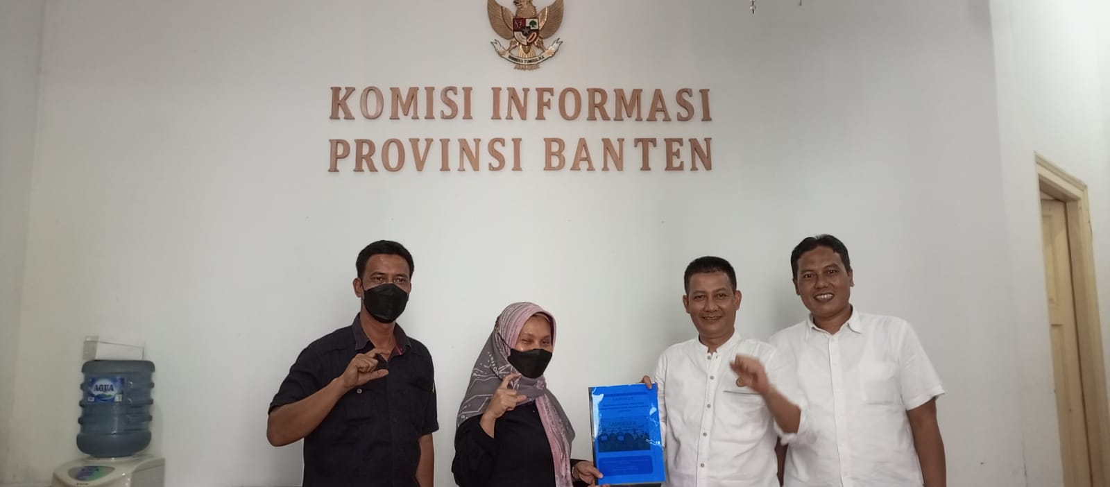 Penyerahan Laporan PPID Tahun 2021 ke Komisi Informasi Provinsi Banten