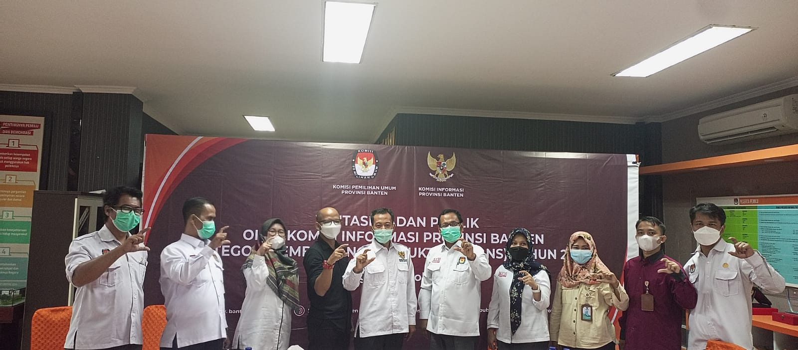 Visitasi Badan Publik  Lembaga Non Struktural Tahun 2021 oleh Komisi Informasi Provinsi Banten